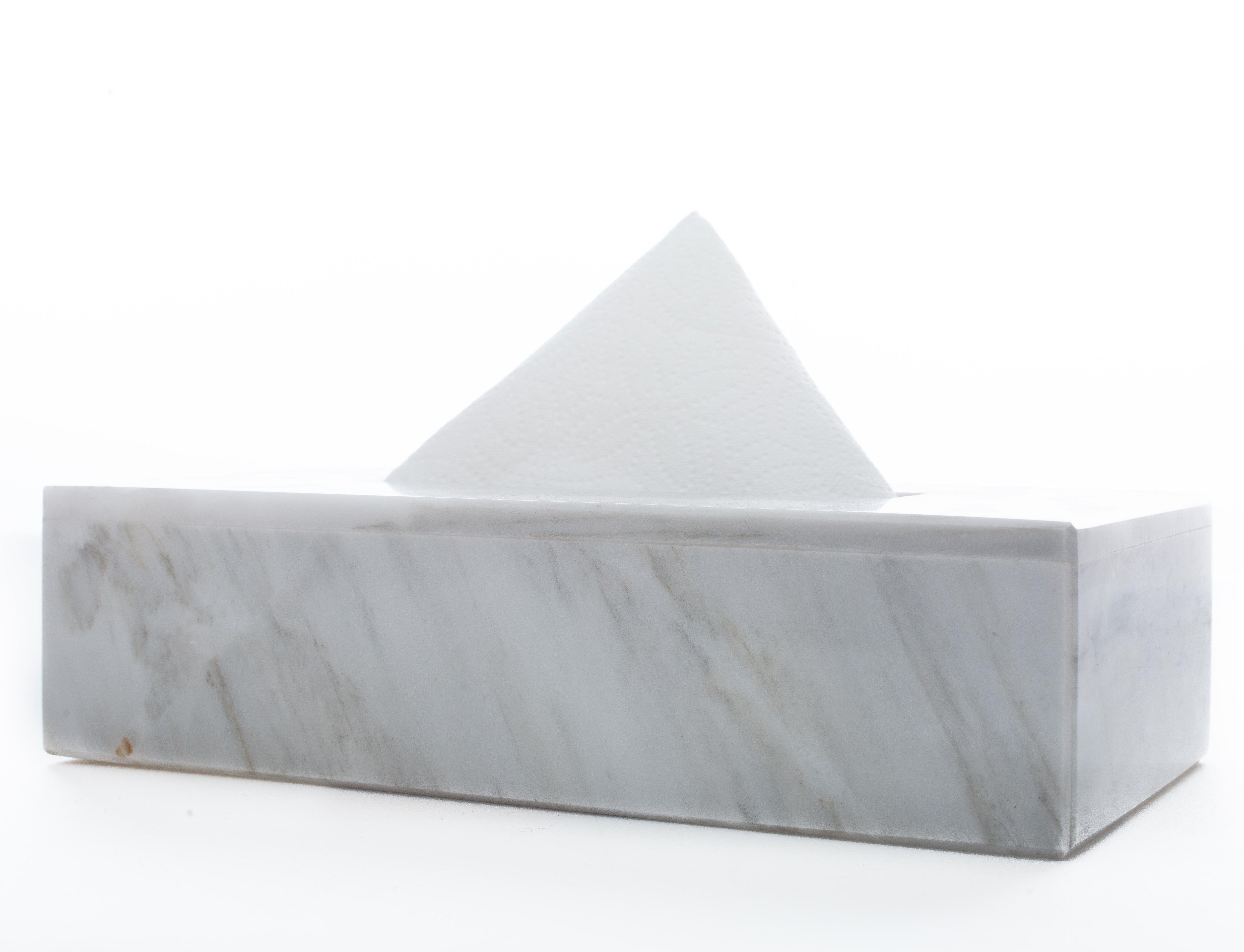 Caja con efecto mármol para pañuelos de papel - comprar AQUÍ